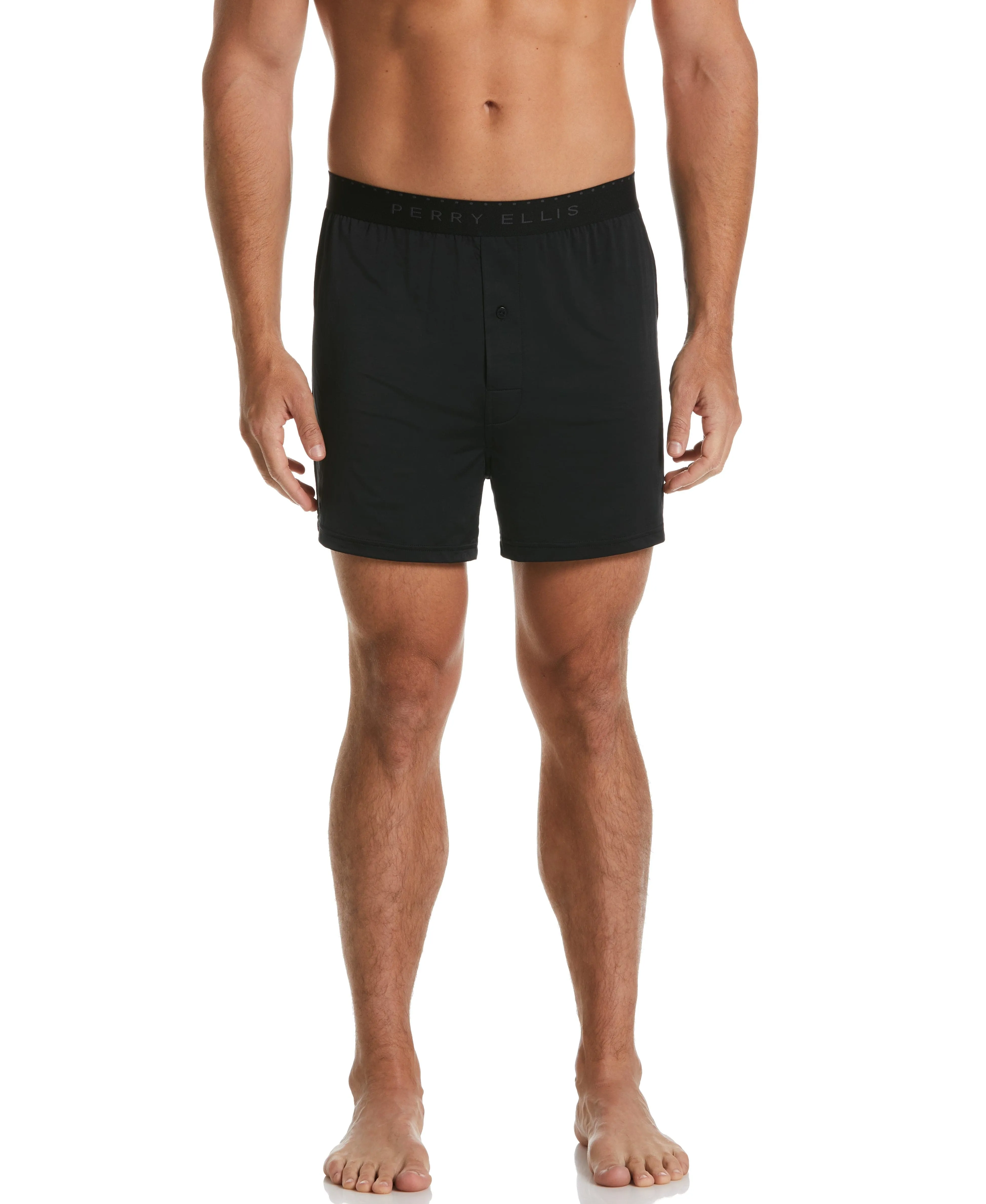 3-Pack Black Solid Luxe Boxer Short