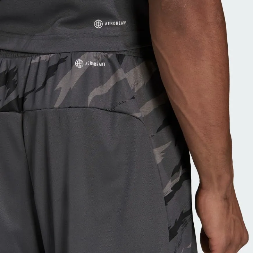 Adidas Aeroready Feelstrong Camo Men Training Short Grey