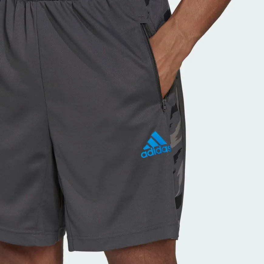 Adidas Aeroready Feelstrong Camo Men Training Short Grey