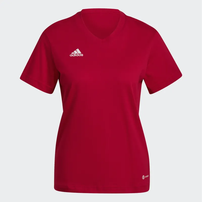 ADIDAS ENTRADA 22 TEE WOMEN TEAM POWER RED