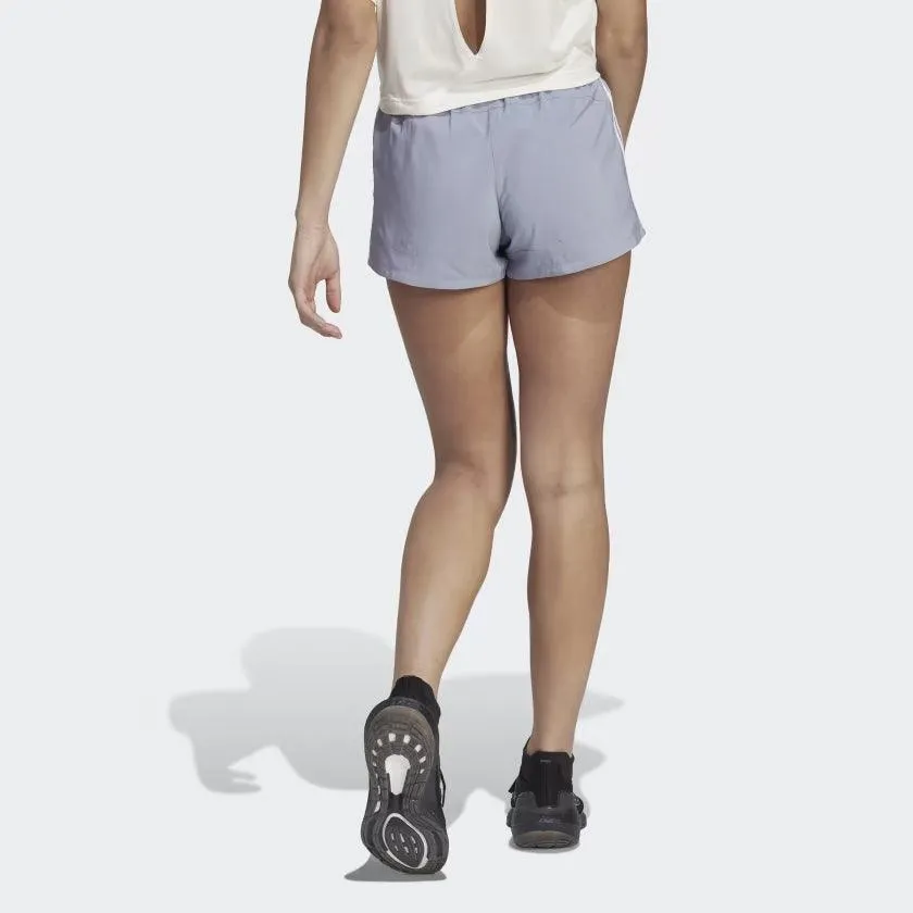 Adidas Pacer 3 Stripe Woven Womens Short
