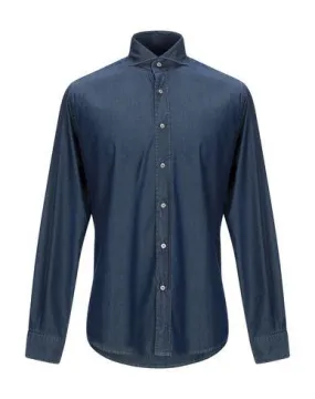 Altea Man Denim shirt Blue 15 ½ inches-neck