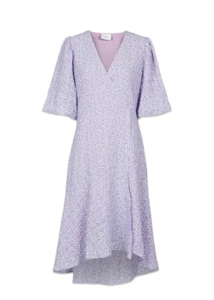 Alvilda Seersucker Dress - Lavender