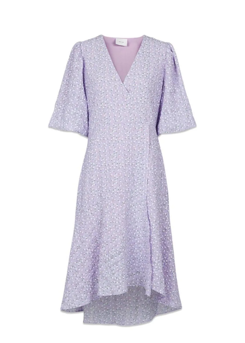 Alvilda Seersucker Dress - Lavender