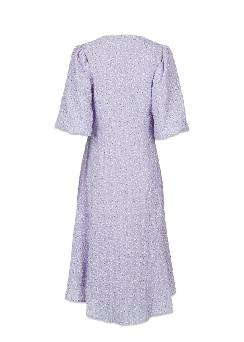 Alvilda Seersucker Dress - Lavender
