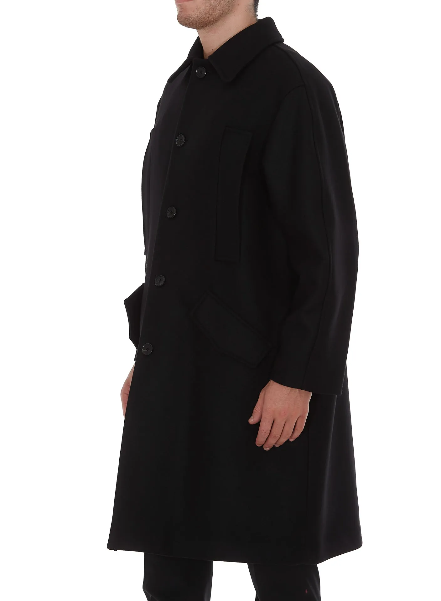Ann Demeulemeester Single Breasted Buttoned Coat