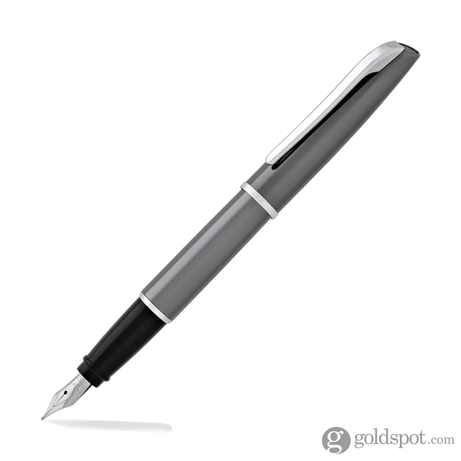 Aurora Style Lacquer Fountain Pen in Shiny Gunmetal