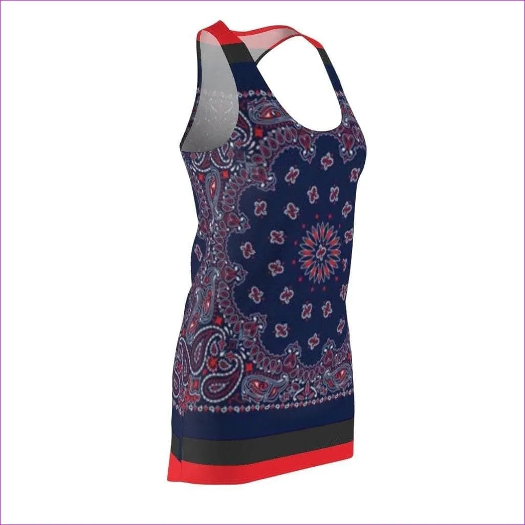 Bandanna Branded Womens Racerback Dress- Ships from The US