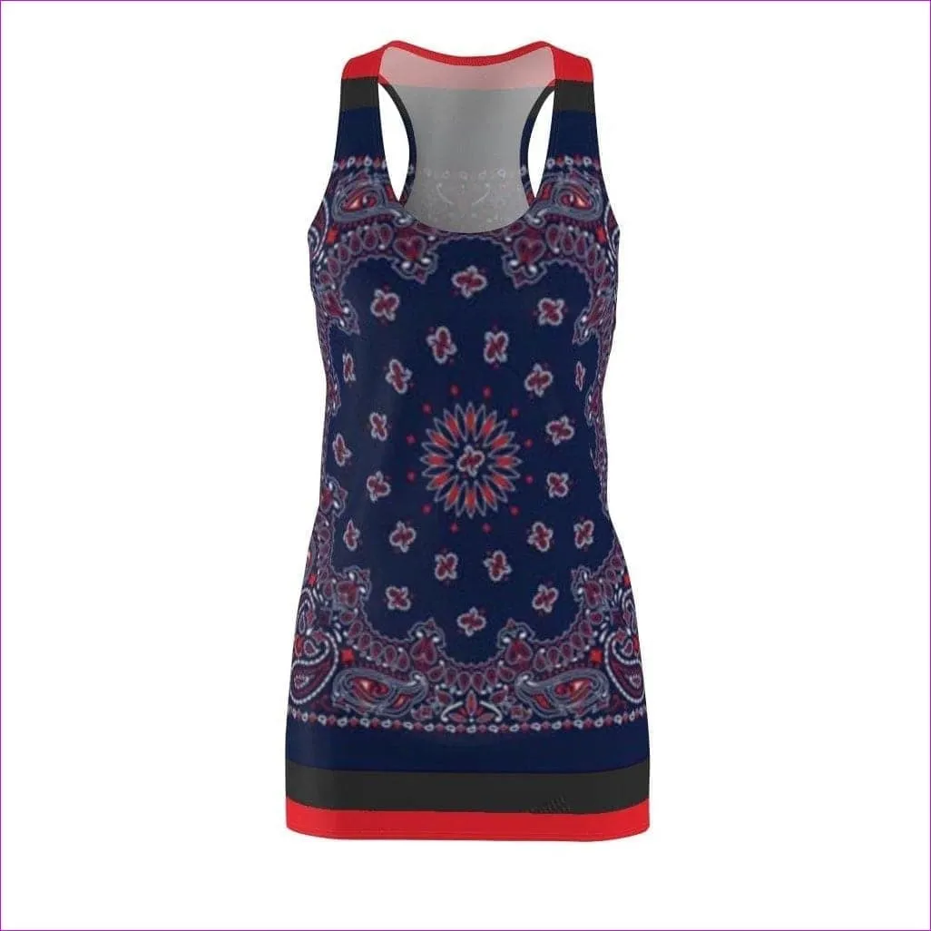 Bandanna Branded Womens Racerback Dress- Ships from The US