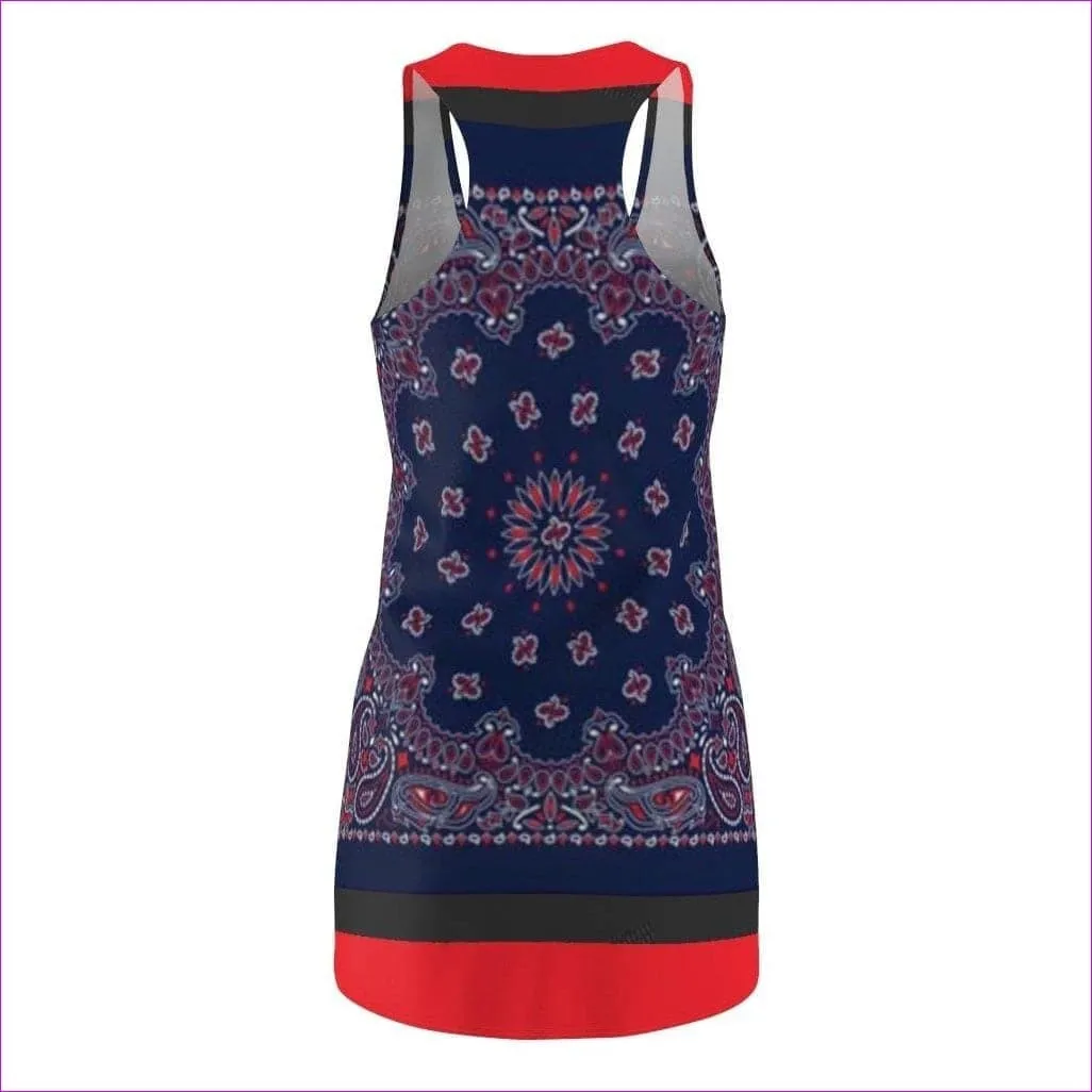 Bandanna Branded Womens Racerback Dress- Ships from The US