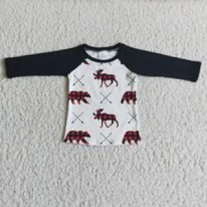 Bear/Reindeer Buffalo Plaid Shirt