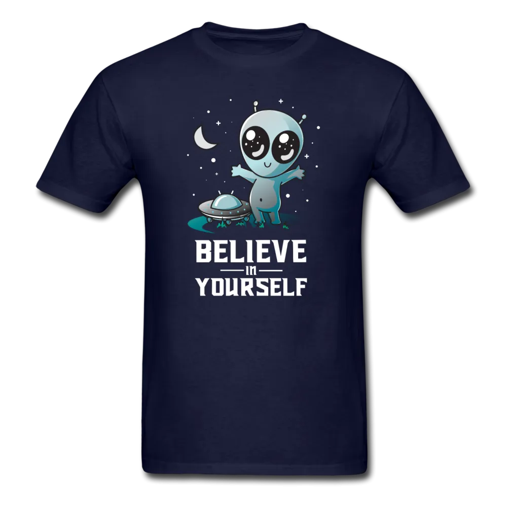 Believe In Yourself Cute Alien Men's Funny T-Shirt