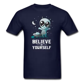 Believe In Yourself Cute Alien Men's Funny T-Shirt