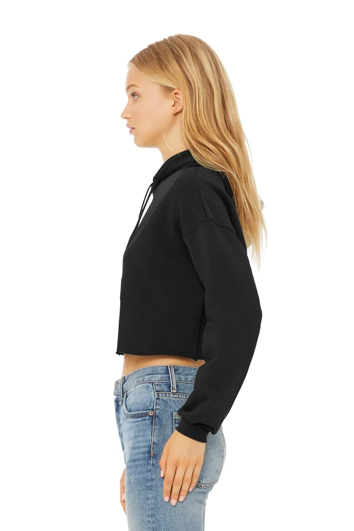 BELLA CANVAS ® Women's Sponge Fleece Cropped Fleece Hoodie. BC7502
