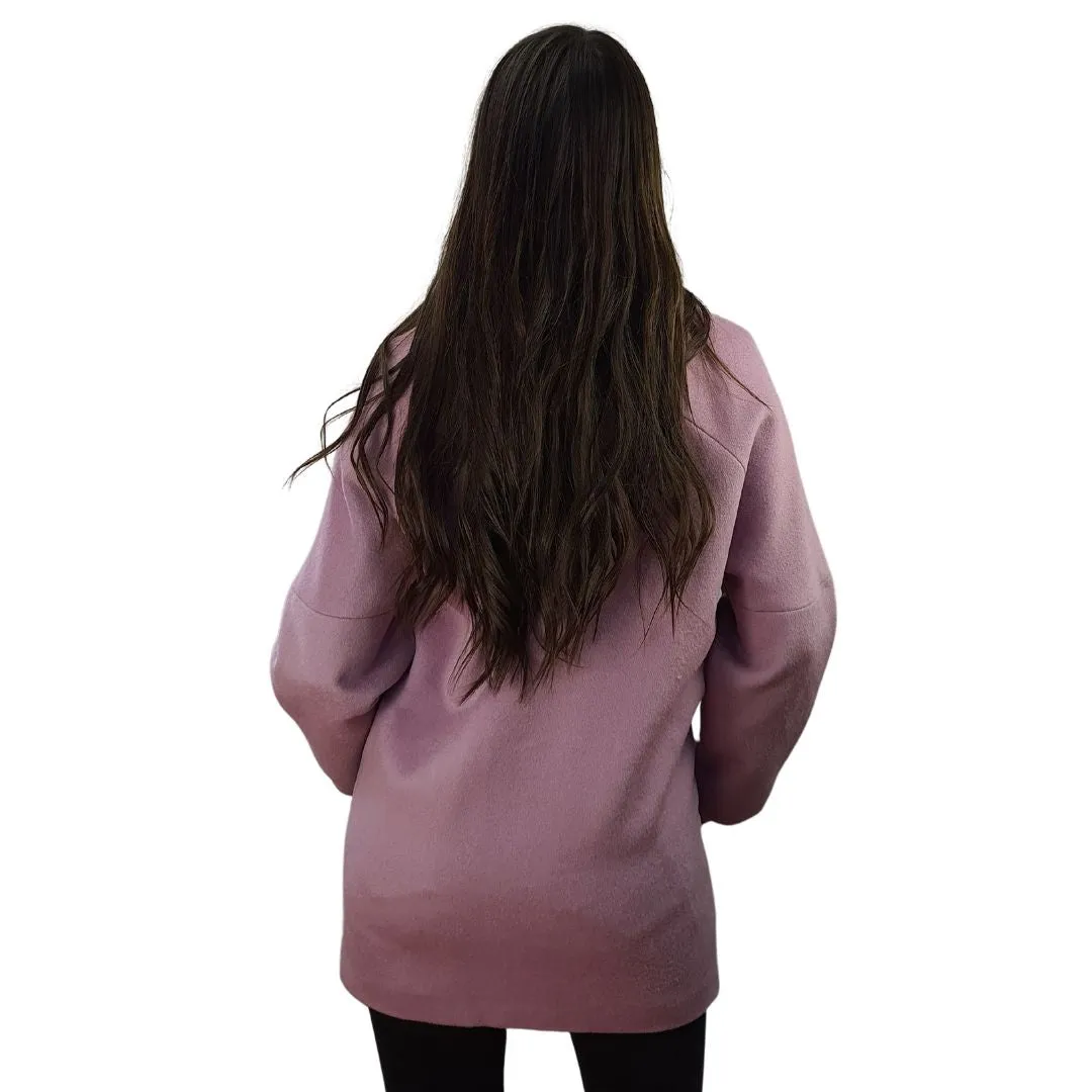 Blazer Vero Moda Rosa Vieja Style SHINY 9/10 WOOL COAT(NL)