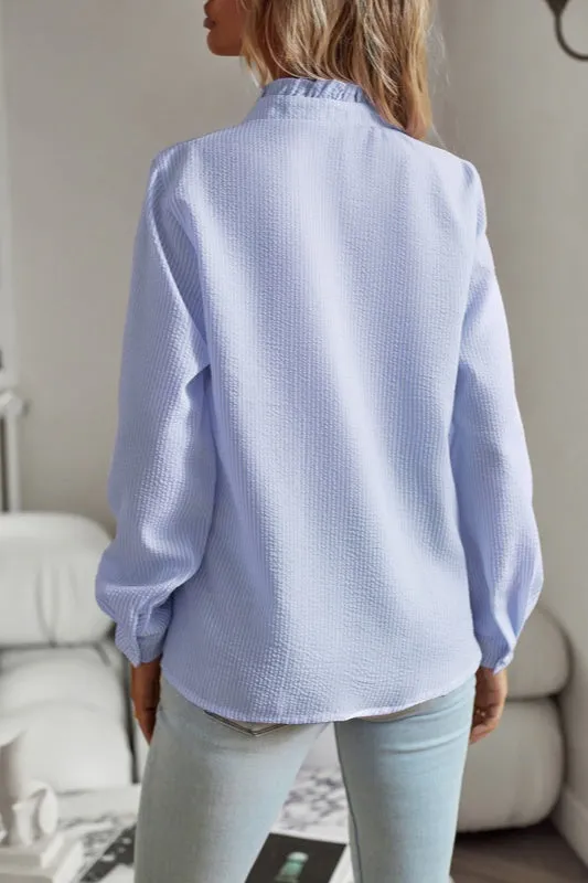Bliss Button Down Shirt - Blue