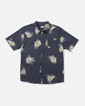 Bloomin S/S Woven - Dark Lava