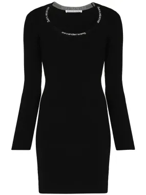 Bodycon Long Sleeve Scoop Neck Dress
