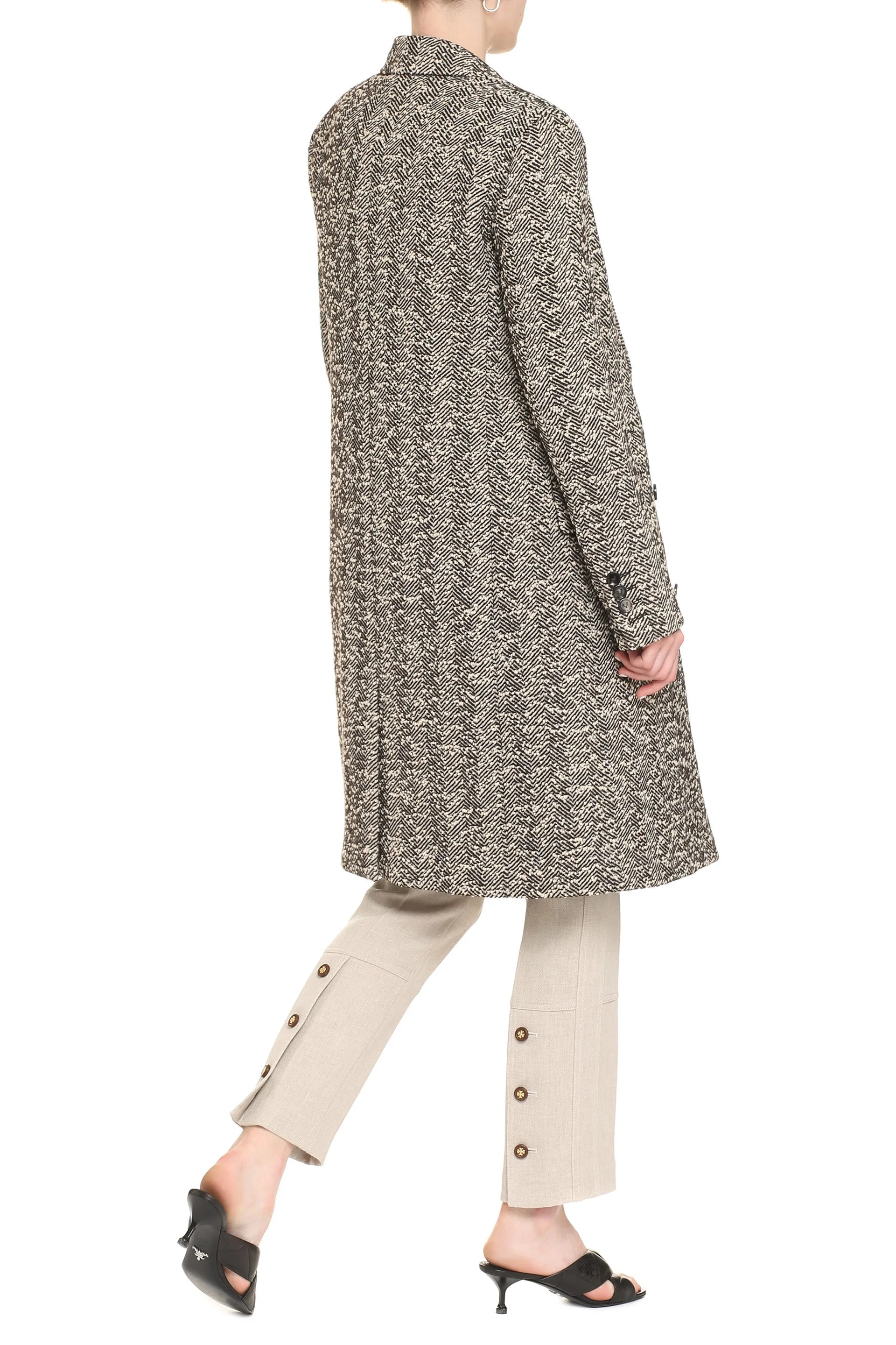 Bottega Veneta Single Breasted Buttoned Coat