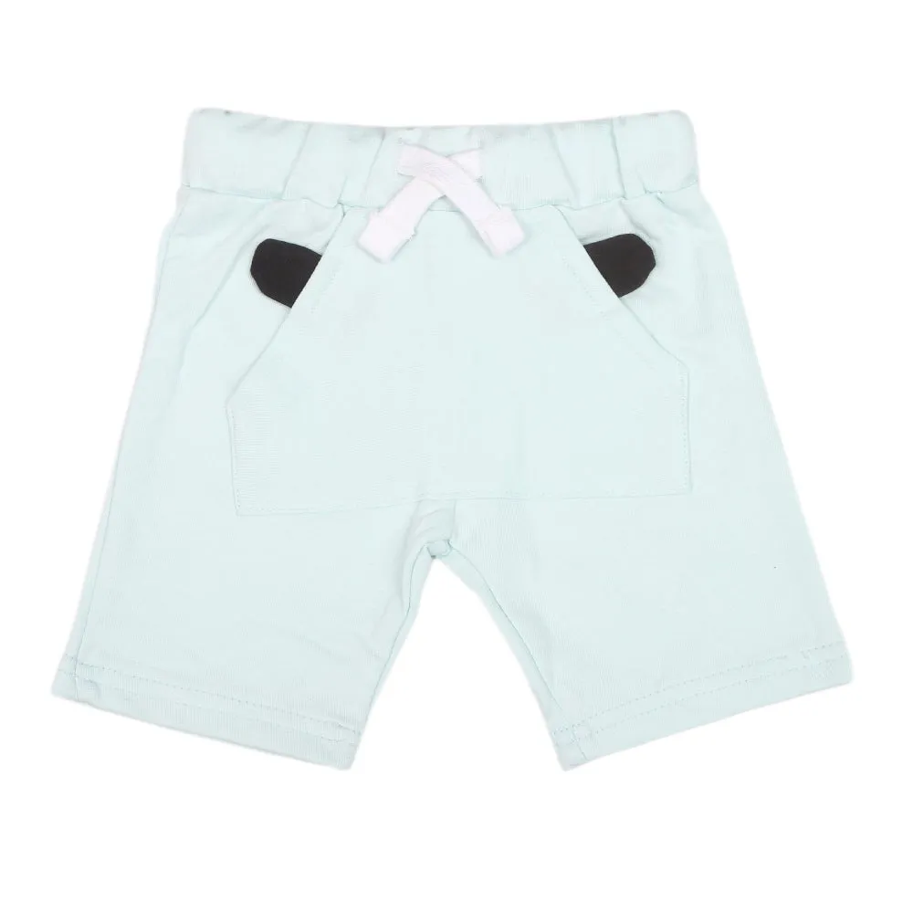 Boys Ear Shorts - Cyan