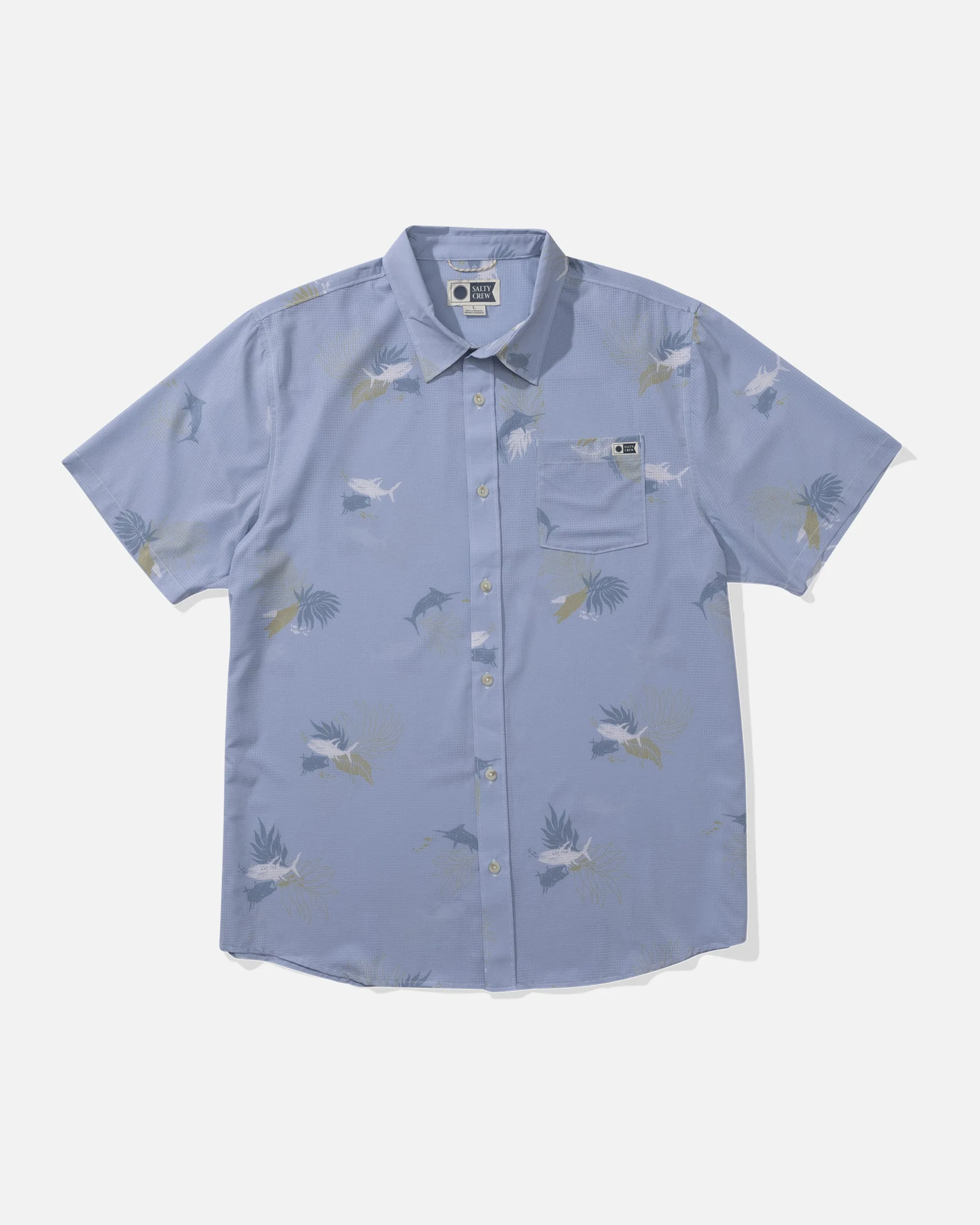 Breezer Perforated Tech Woven - Blue Fog