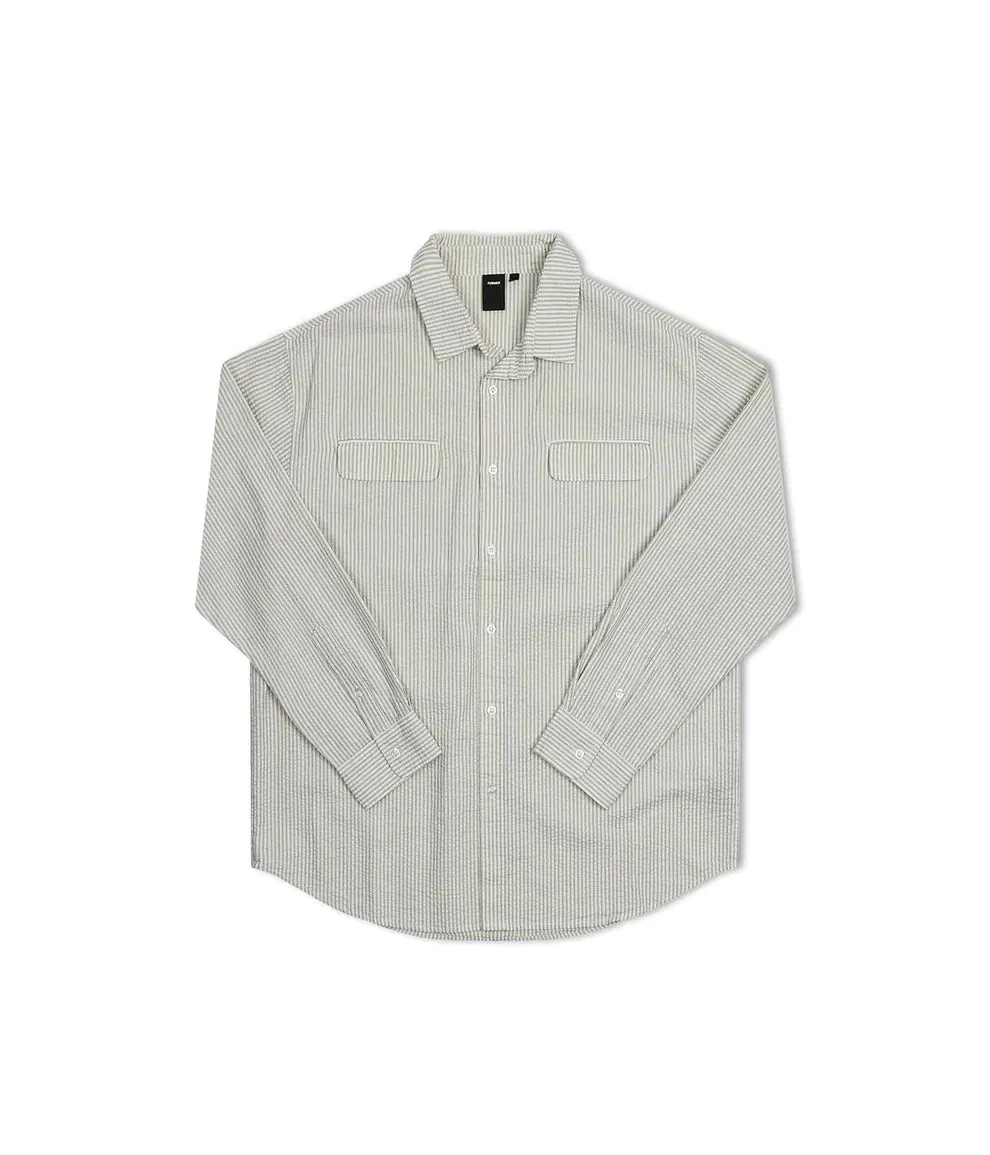 Broadcast Seersucker LS Woven