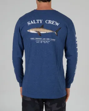 Bruce Classic Long Sleeve Tee - Navy Heather