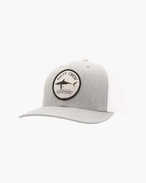 Bruce Retro Trucker Hat - Heather Grey/White