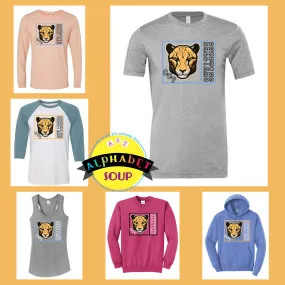 Carolina Collaborative Prep Cheetah Box Design On Adult And Youth Tees And Sweatshirts