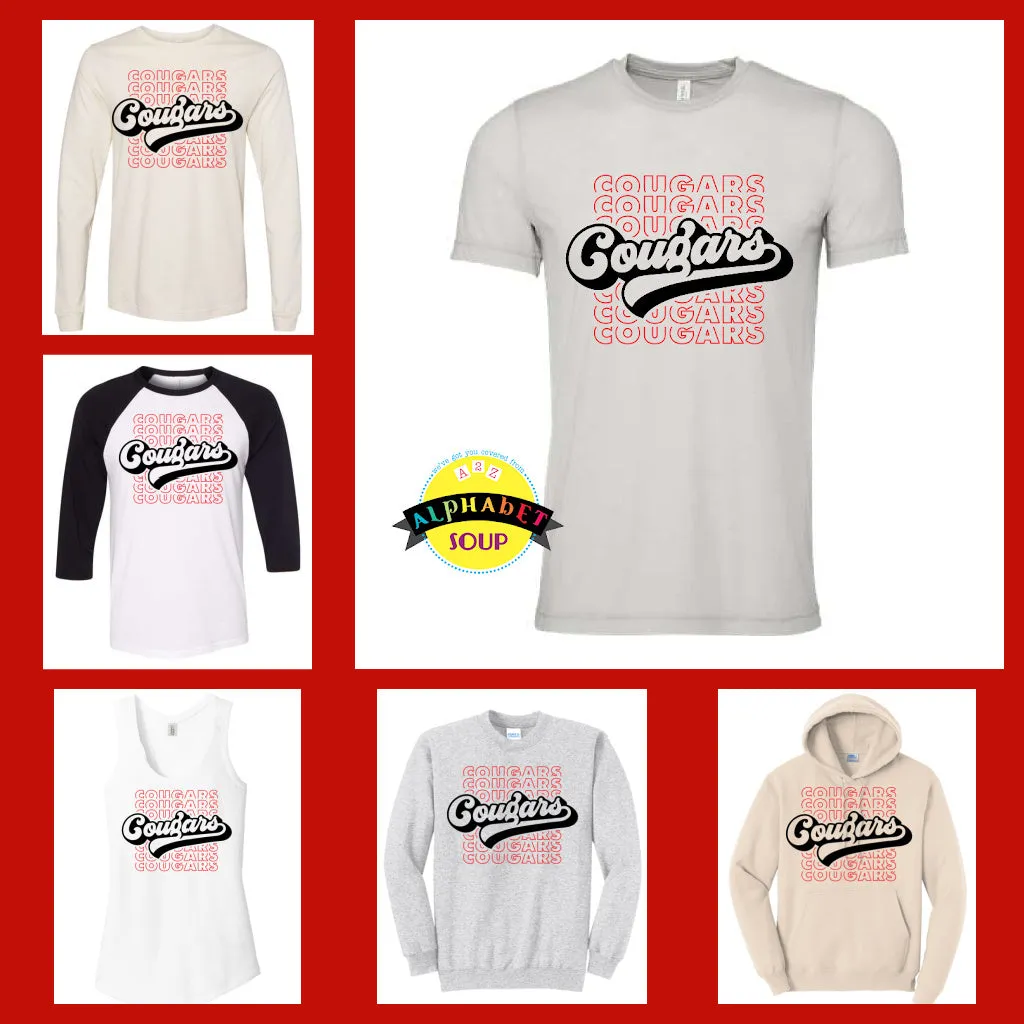 Castlio Elementary Repeating Design On Adult and Youth Tees And Sweatshirts