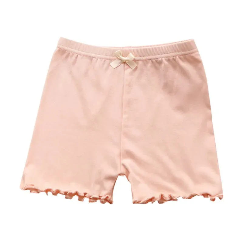 Children's Briefs Short Solid Color Children Girls Stretchy Safety Panties  Kids Cotton Toddler Child Underwear For 3-12 Years