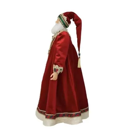 Chinoiserie 35" Tall Gold Santa Claus Doll 28-228600