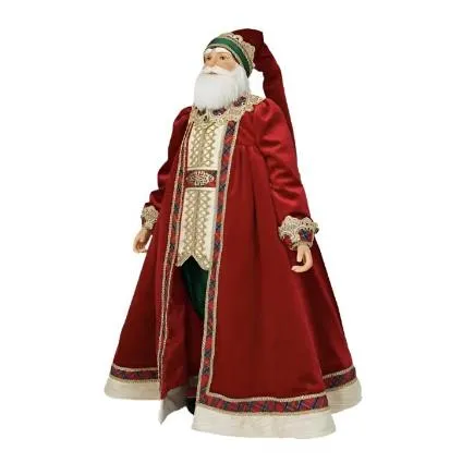 Chinoiserie 35" Tall Gold Santa Claus Doll 28-228600