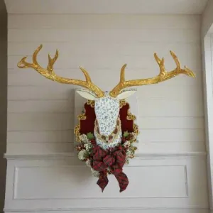 Chinoiserie Patterned Deer Head 28-228591