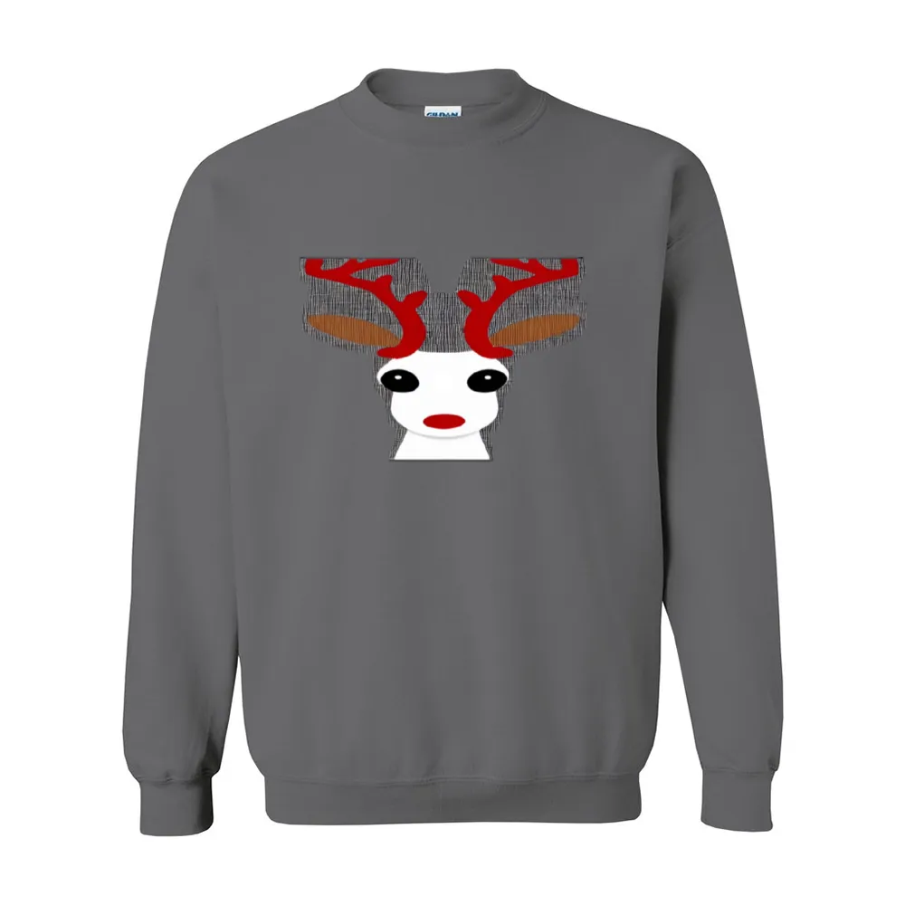 Christmas Reindeer Unisex Gildan 18000 Christmas Sweatshirt