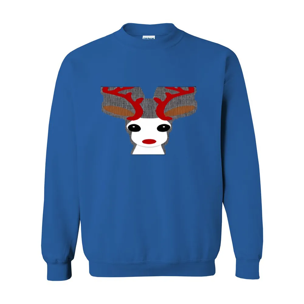 Christmas Reindeer Unisex Gildan 18000 Christmas Sweatshirt