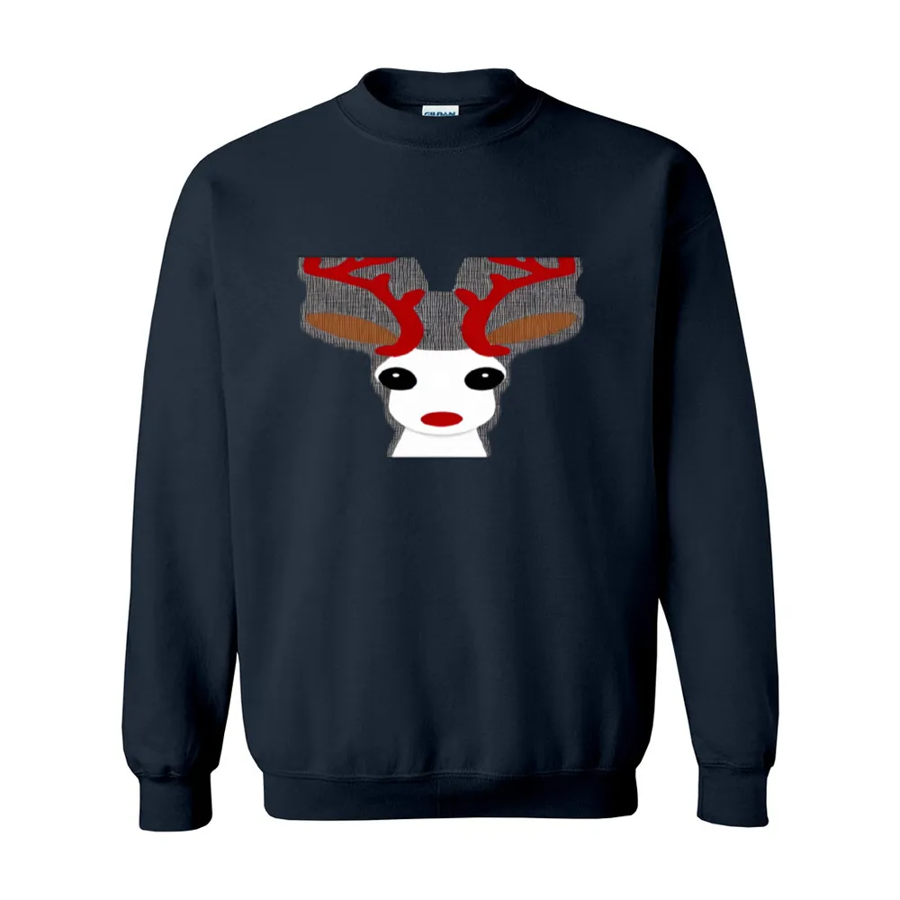 Christmas Reindeer Unisex Gildan 18000 Christmas Sweatshirt