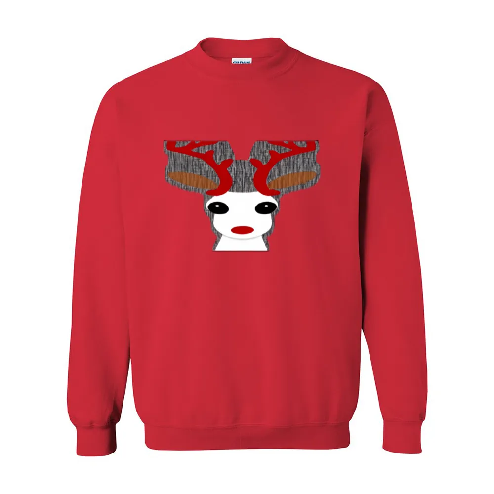 Christmas Reindeer Unisex Gildan 18000 Christmas Sweatshirt