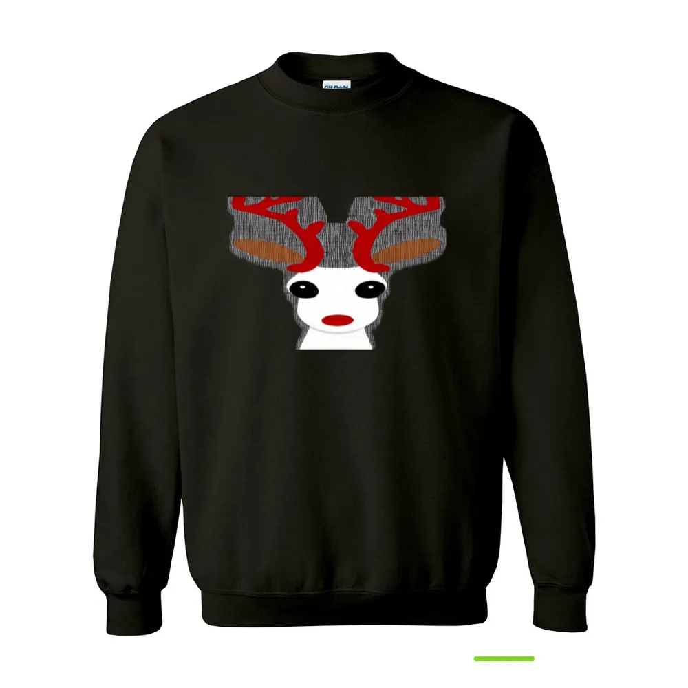 Christmas Reindeer Unisex Gildan 18000 Christmas Sweatshirt