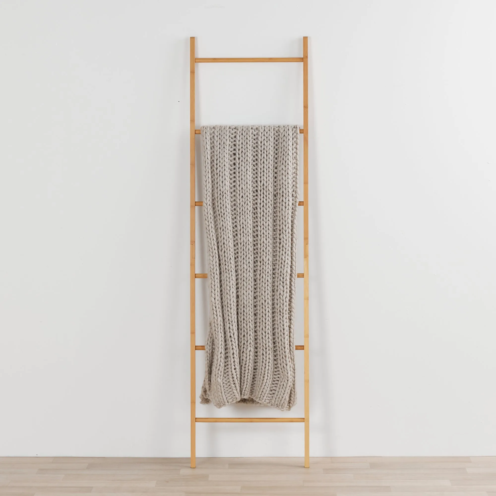 Chunky Knit Throw - Grey