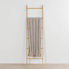Chunky Knit Throw - Grey