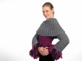 Criss-Cross Shrug (Knit)