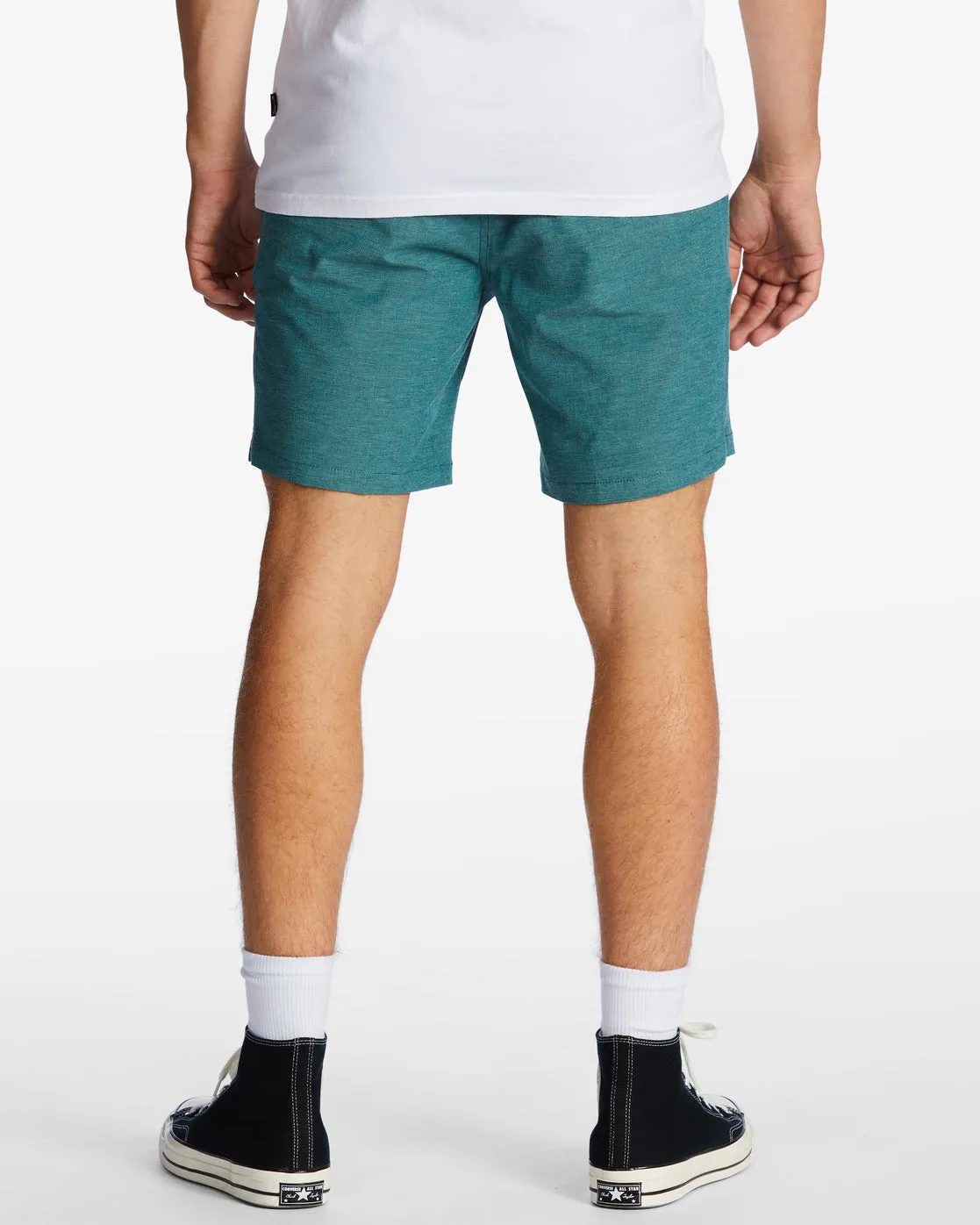 Crossfire Elastic Waist Submersible Shorts 18" - Cyan