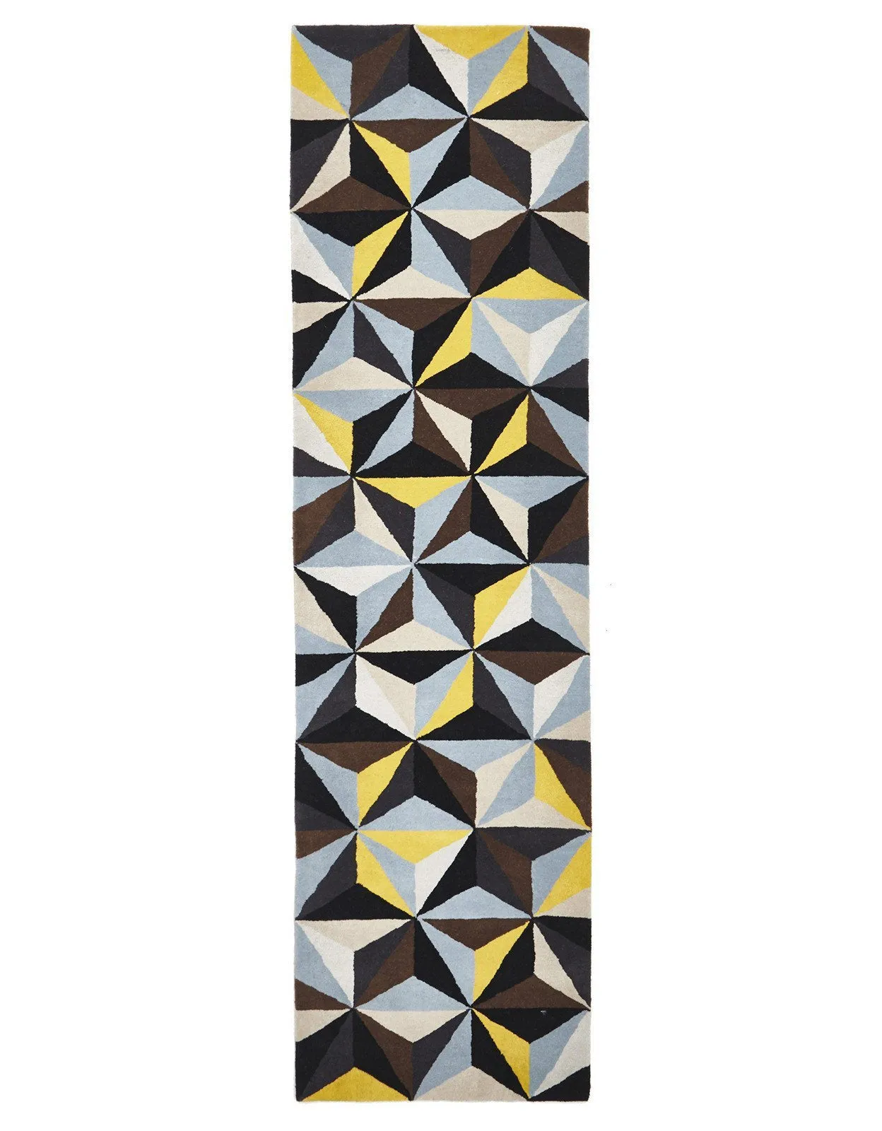 Crystal Designer Wool Blue Rug