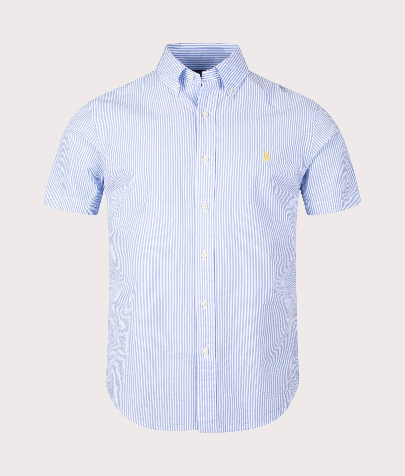 Custom Fit Striped Seersucker Shirt