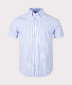 Custom Fit Striped Seersucker Shirt