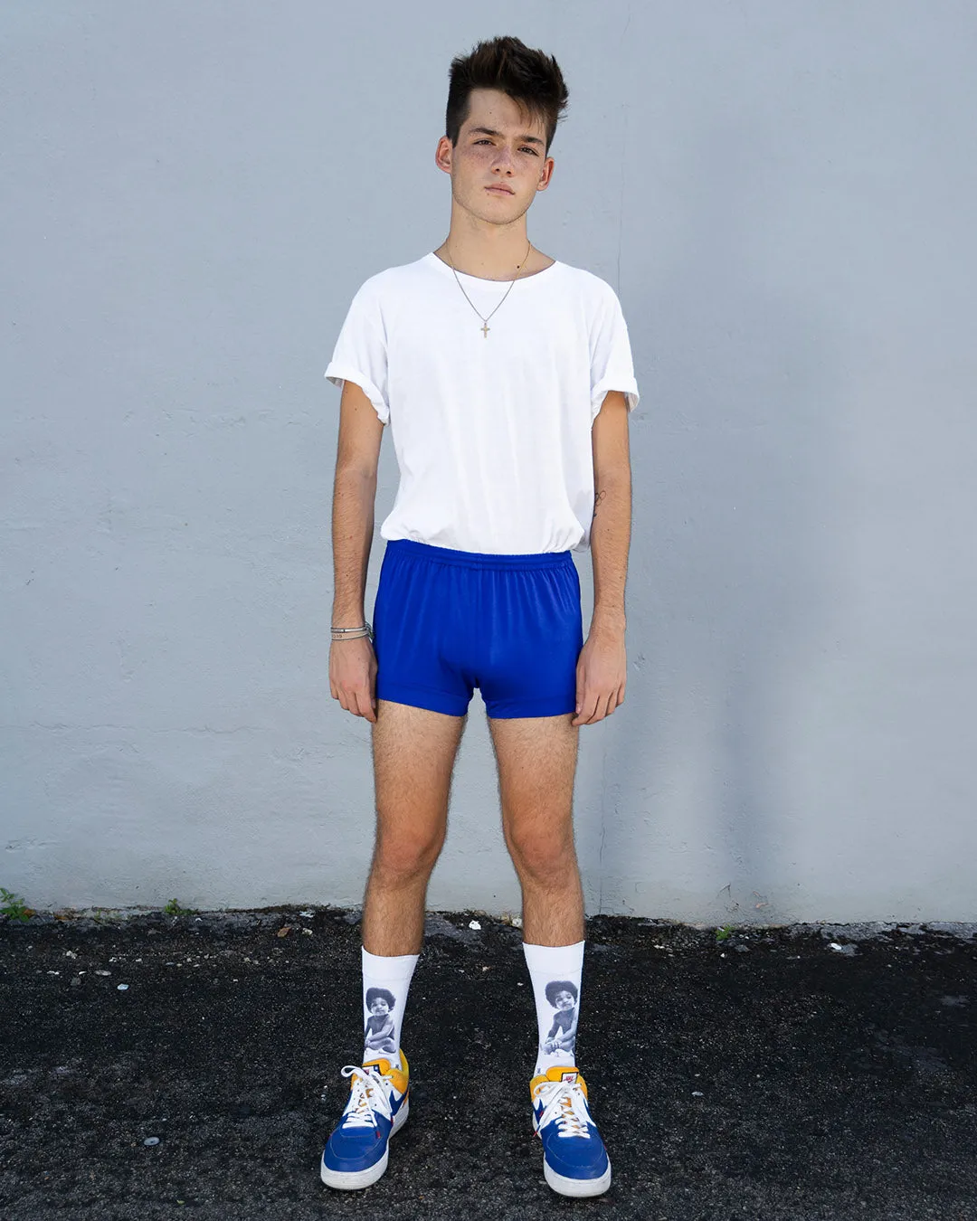 CYAN BLUE BAMBOO PUNE SHORTS