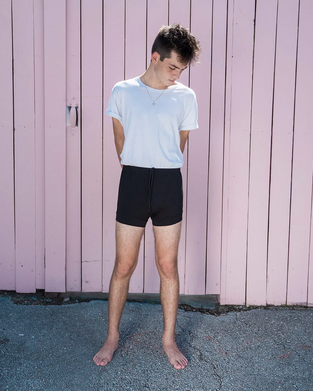 CYAN BLUE BAMBOO PUNE SHORTS