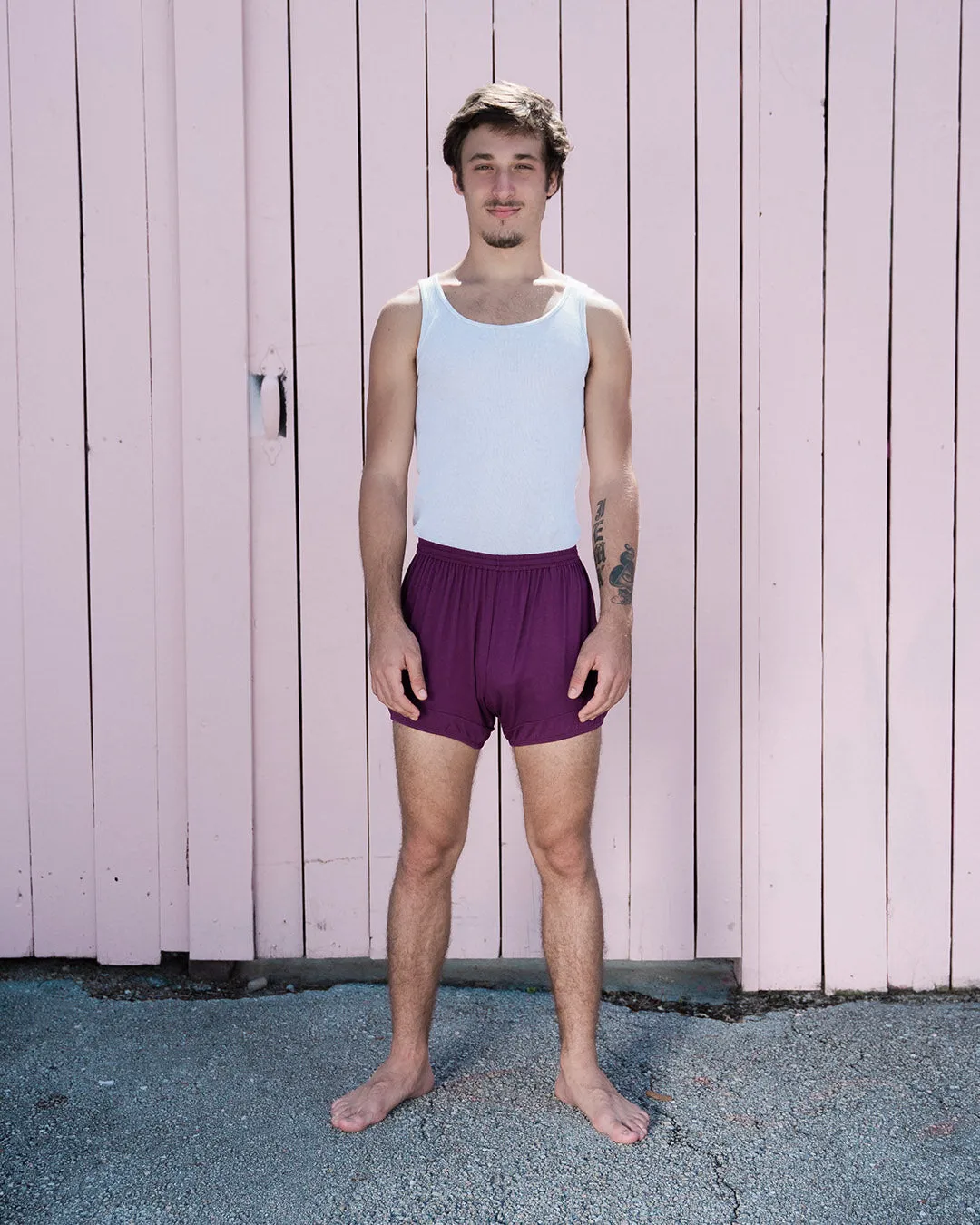 CYAN BLUE BAMBOO PUNE SHORTS