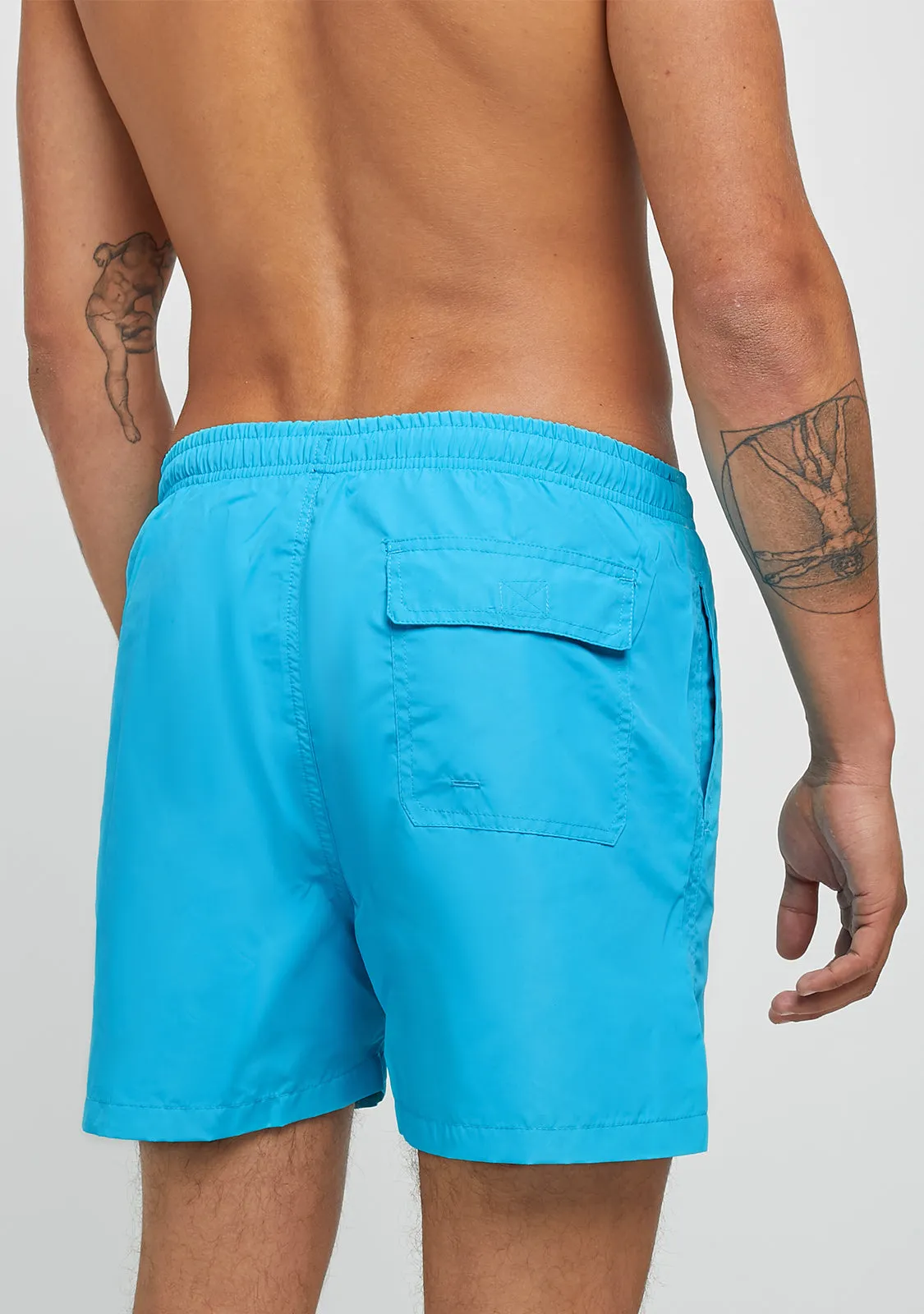 Cyan Swim Short Smiley